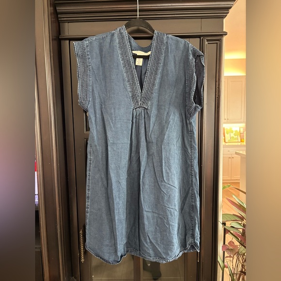 L.O.G.G. H&M Dark Blue Denim Tunic Dress - Picture 3 of 10